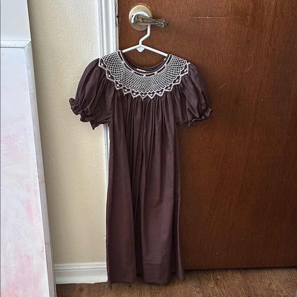 Elegant Brown Kids Formal Dress